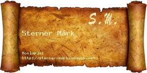 Sterner Márk névjegykártya